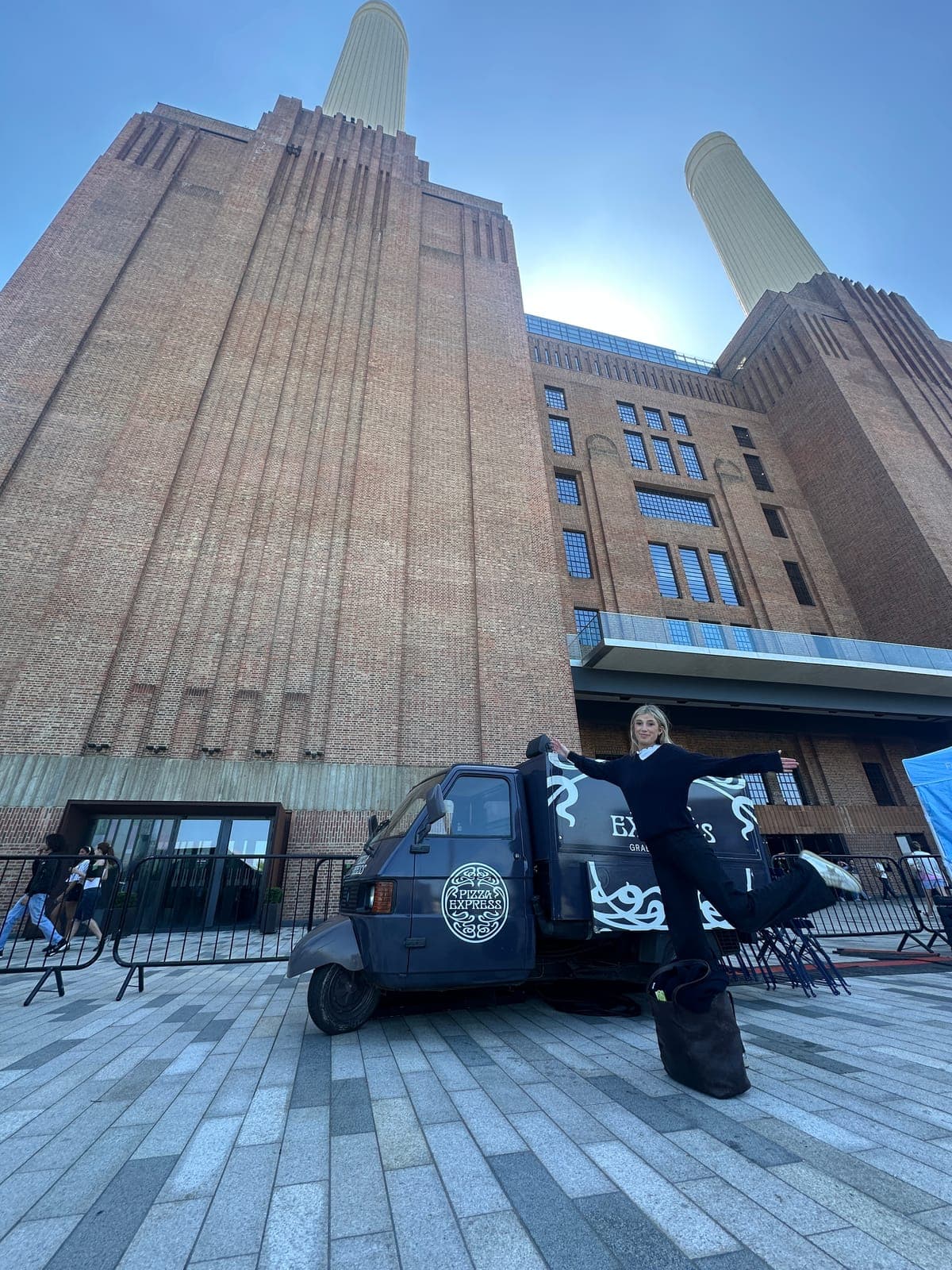 A Montagues event under the chimneys of Battersea Power Station